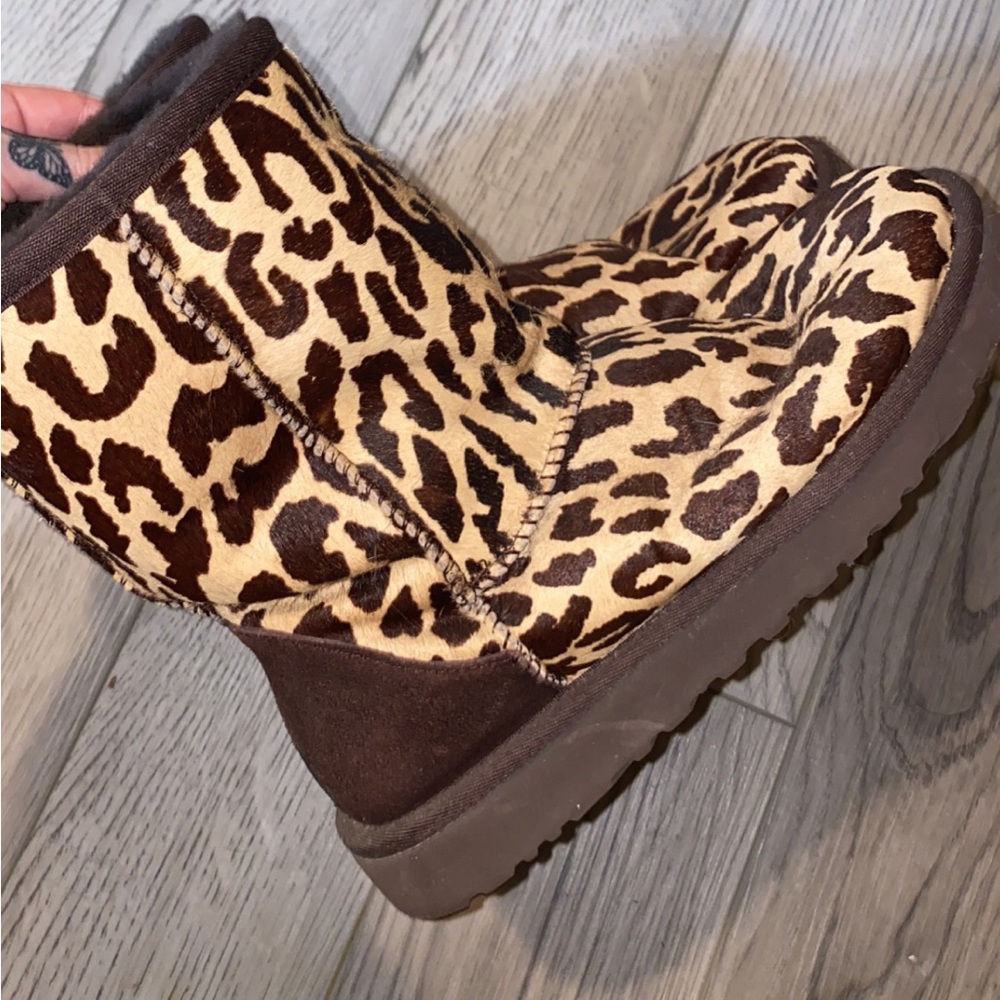 Leopard print ugg calf hair